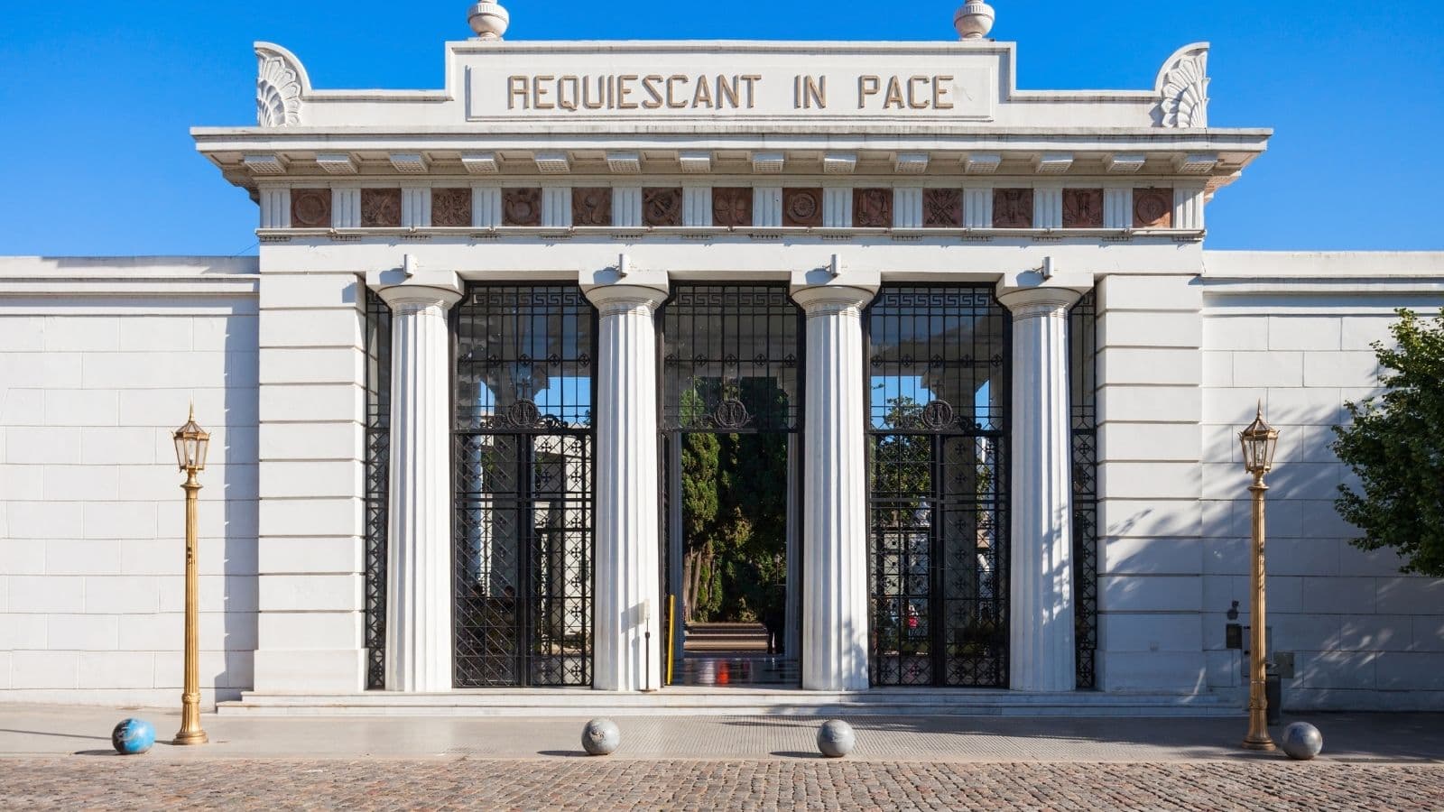 Main entrance to La Recoleta Cemetery, Buenos Aires, Argentina