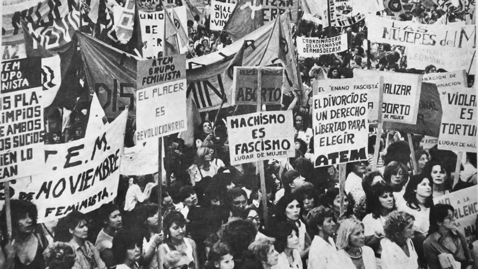 Feminist demonstration in Argentina, XX century.
