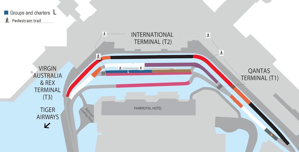 Melbourne international airport map