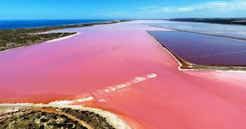 Pink Lake Kalbarri Map Port Gregory Pink Lake Tours From Geraldton | Shine Aviation