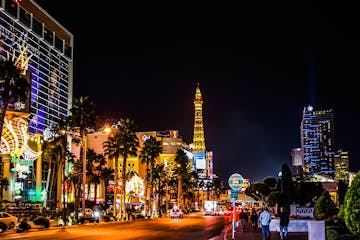 Bright lights on the Las Vegas strip