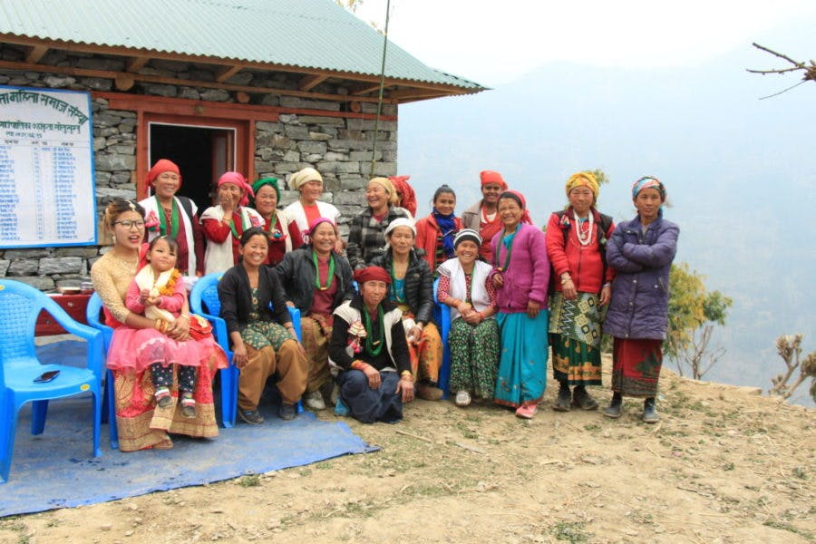 Women's group in Nepal