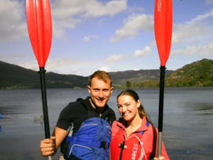 Kayaking Ullswater. Lake District activities for couples
