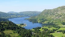View of Ullswater while coming down the fell