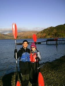 Winter paddling out on Ullswater