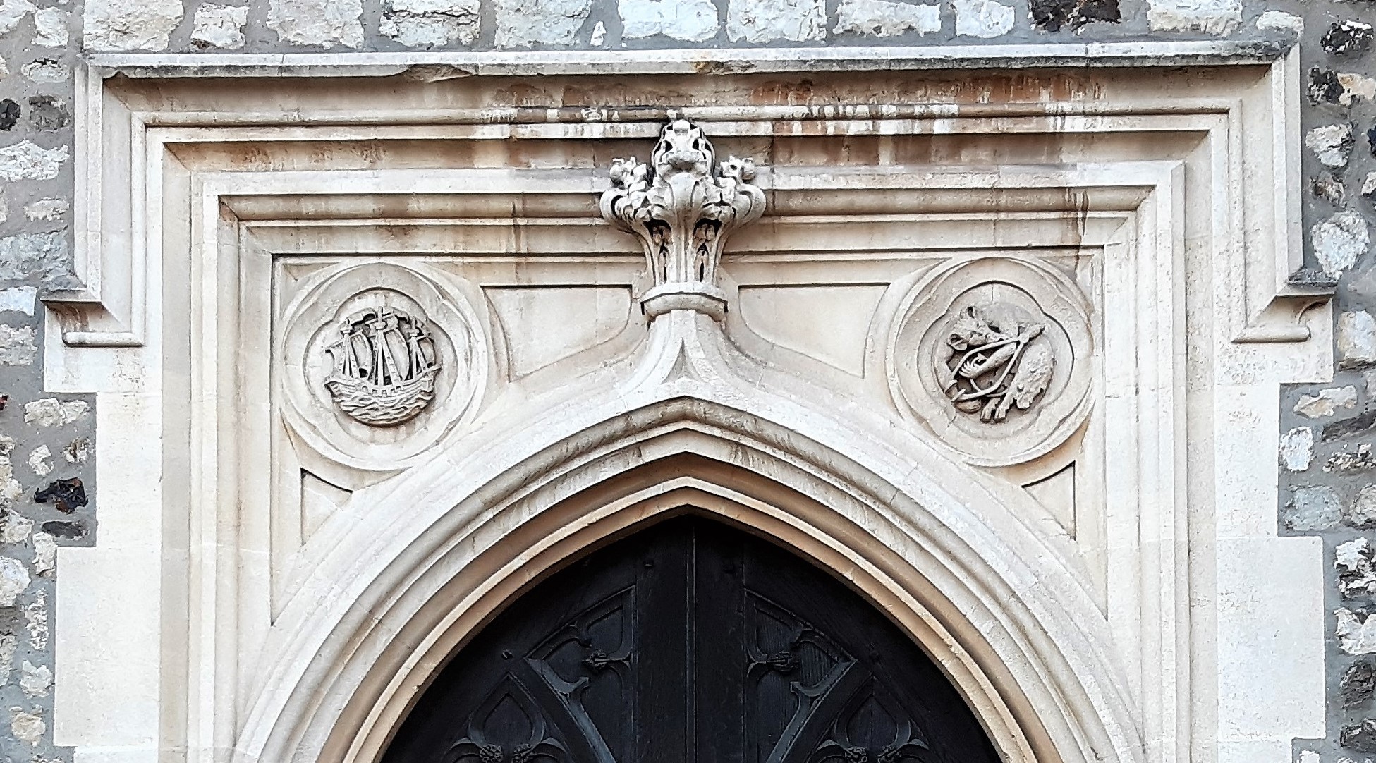 a clock on the side of a building