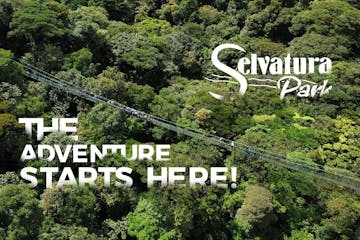 Selvatura Hanging Bridges Viewed from a Drone