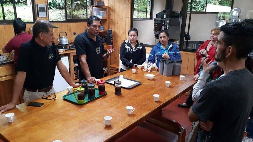 Hand painted coffee maker / Chorreador – Café Monteverde Farm & Roastery