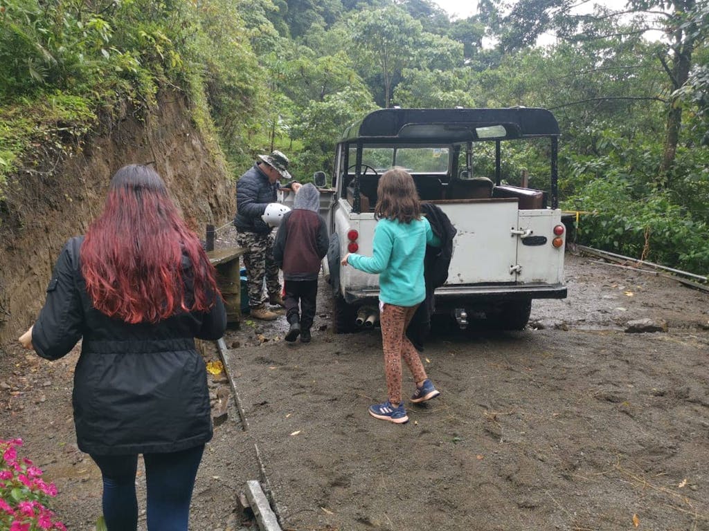 Safari Car at El Tigre Waterfalls Monteverde