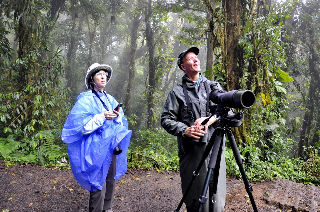 A Tourist on a Monteverde Cloud Forest Tour