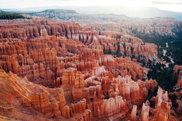 aerial view of Bryce Canyon
