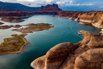aerial view of Lake Powell
