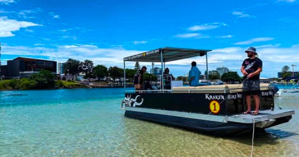 Bbq pontoon cheap boat