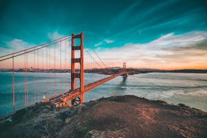 The Golden Gate Bridge, gateway to pot farms in California's Emerald Triangle