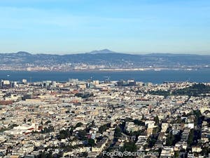 a view of tours SF from Twin Peaks