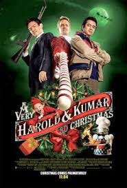 A Very Harold & Kumar Christmas movie poster a cannasseur holiday classic