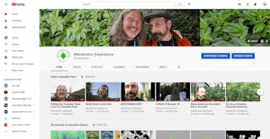 graphical user interface for YouTube