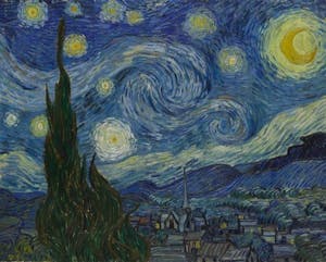 Van Gough's Starry Night - artist and cannasseur