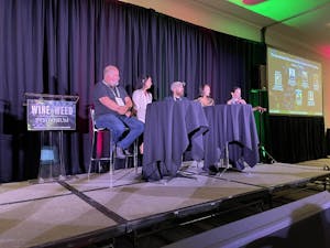 Expert panel at The Wine and Weed Symposium