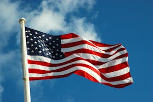 The American flag, originally made from hemp