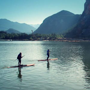 What could be more Whistler, than SUP yoga?