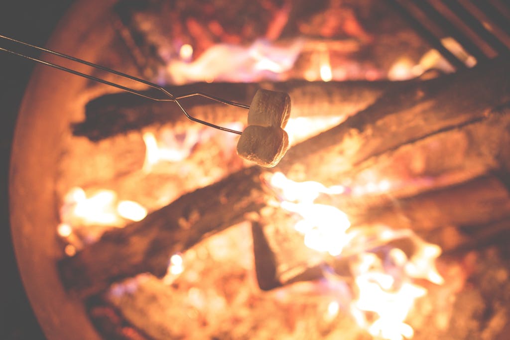 Campfire and smore
