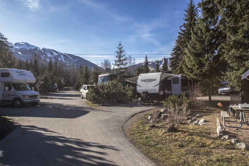 Riverside Resort Camping in Whistler