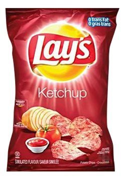 Bag of ketchup chips