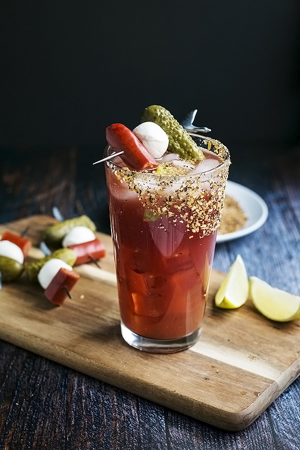 Caesar cocktail with pickle