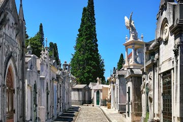 mausoleum in a cemetery in Lisbon