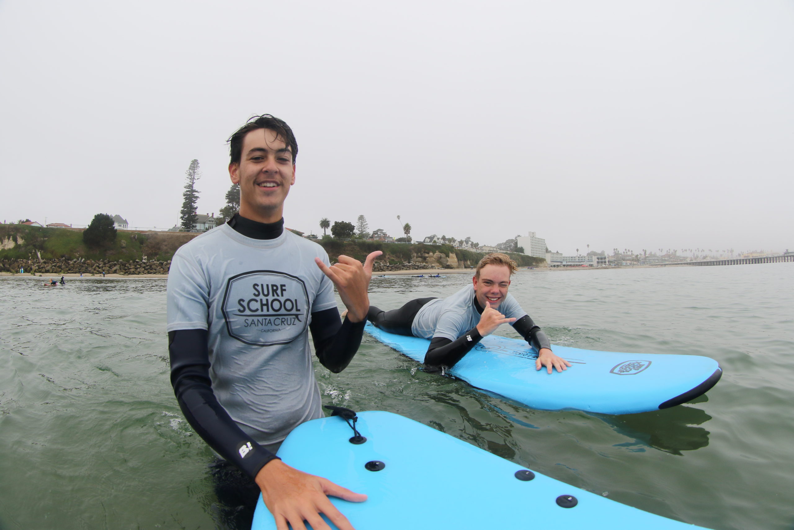 Private Two Person Surf Lesson in CA Surf School Santa Cruz