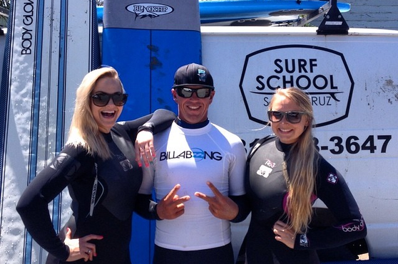 Private Two Person Surf Lesson in CA Surf School Santa Cruz