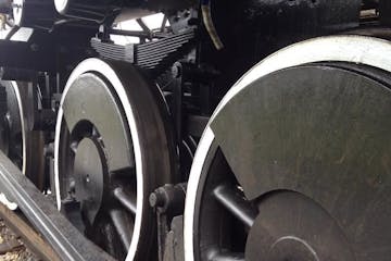 the wheels of the train