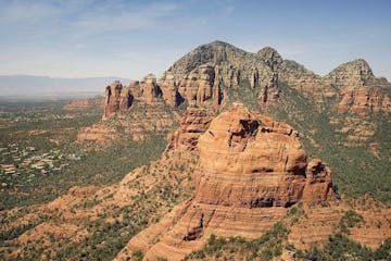 panoramic photo of the colorado plateau in Sedona's red rocks