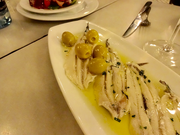 Catalan Anchovies and Olives - Tapas Lover Tour - © Lucy Earnshaw