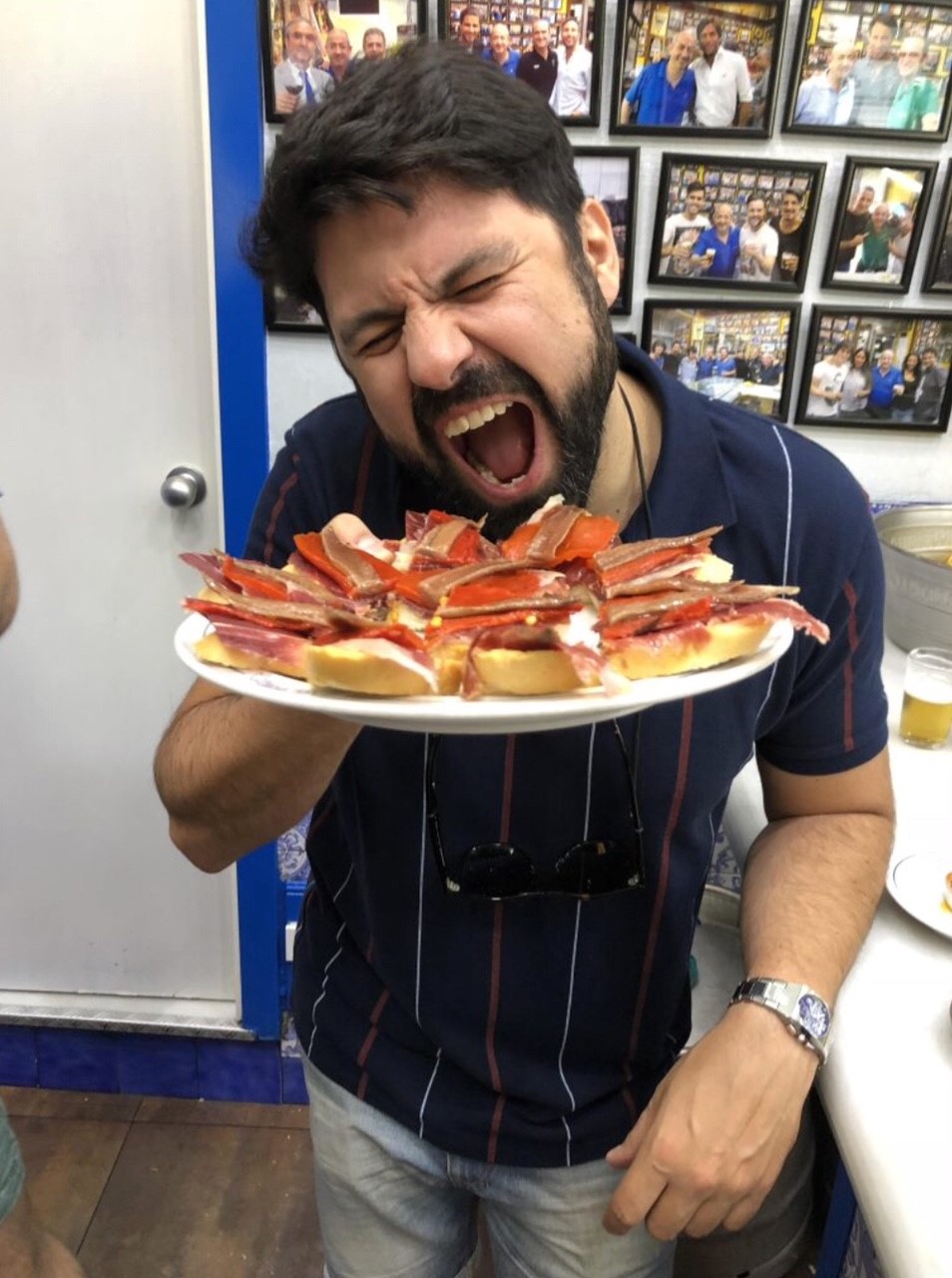 One of Raul's favorite things when exploring Madrid is trying new food!