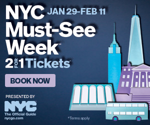 nyc must see week 2 for 1 tickets