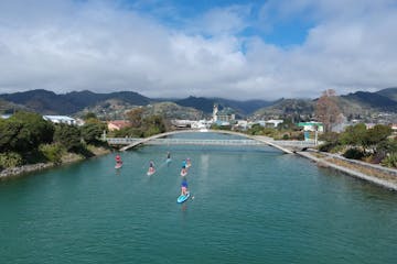 Rent a paddleboard and explore the centre of nelson on our high tide paddles