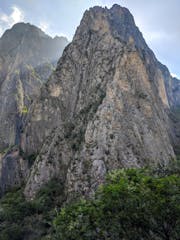 the giant limestone formations of El Potrero Chico, Mexico
