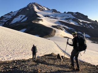 climbers on Glacier Peak in the Cascades