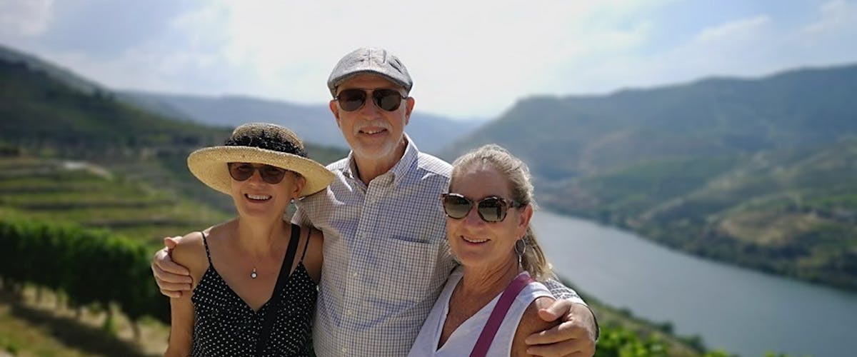 small group during hike douro valley