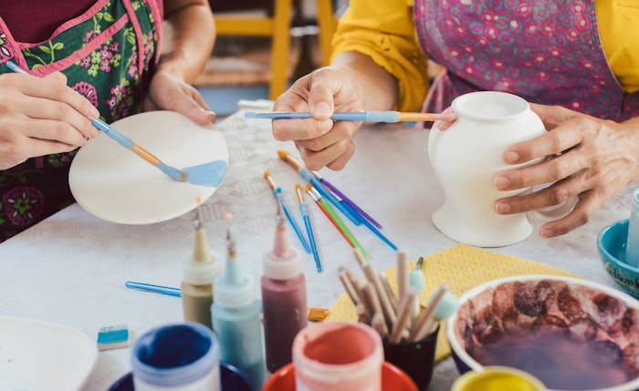 Pottery Class - Expressive Pottery Painting - Boston