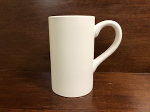 a coffee mug on a table