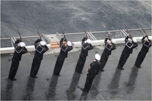 Military burial at sea