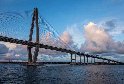 a bridge over a body of water