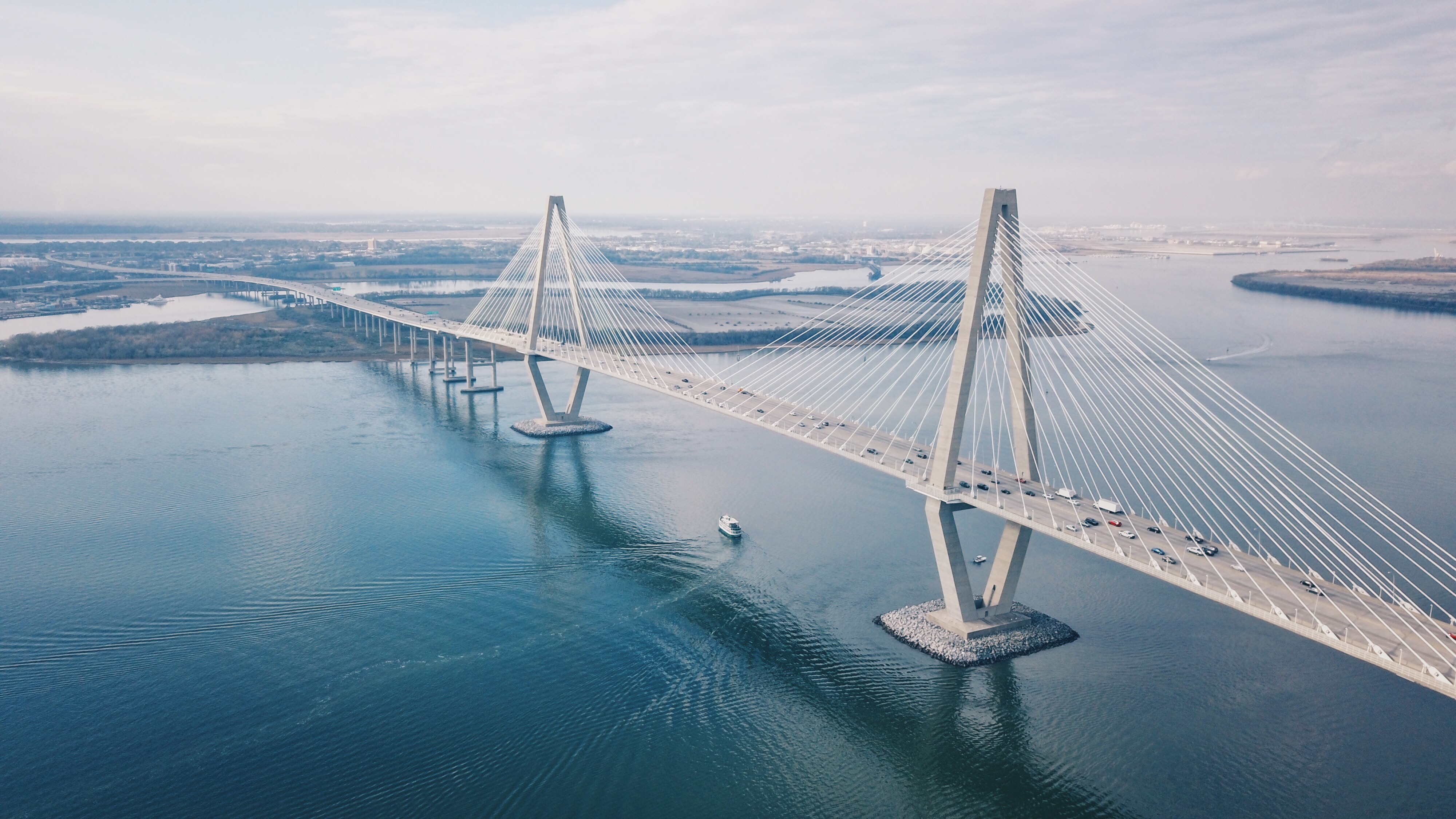 a bridge over a body of water