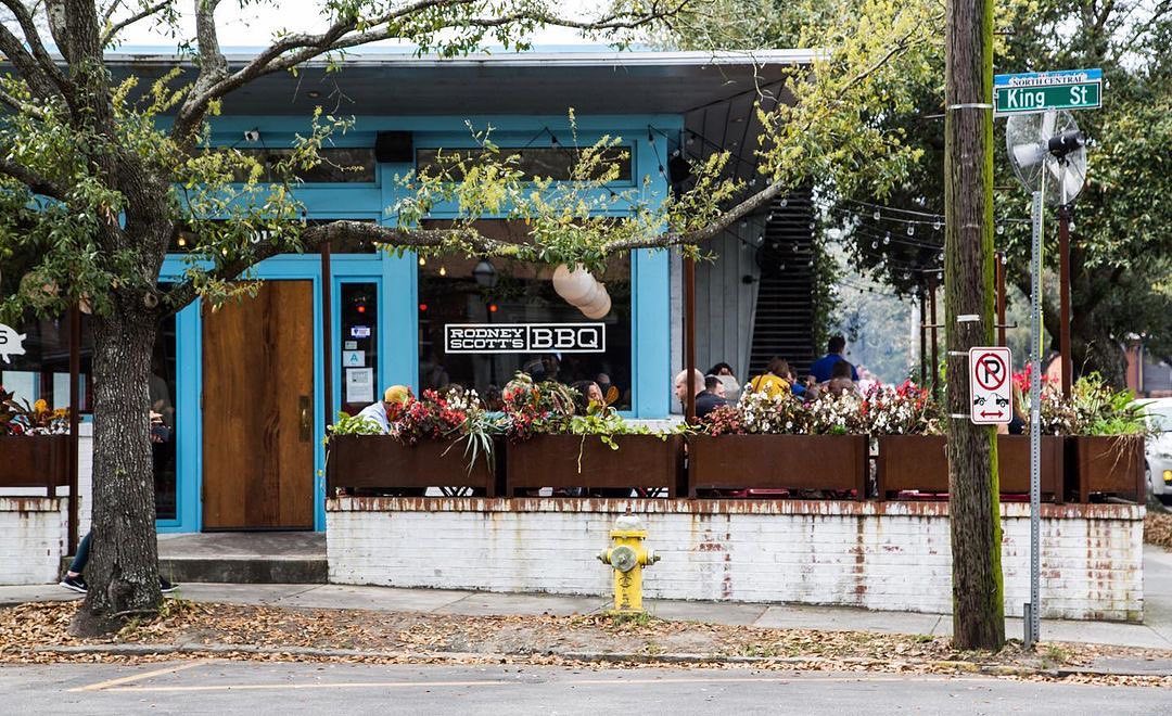 a store front at day