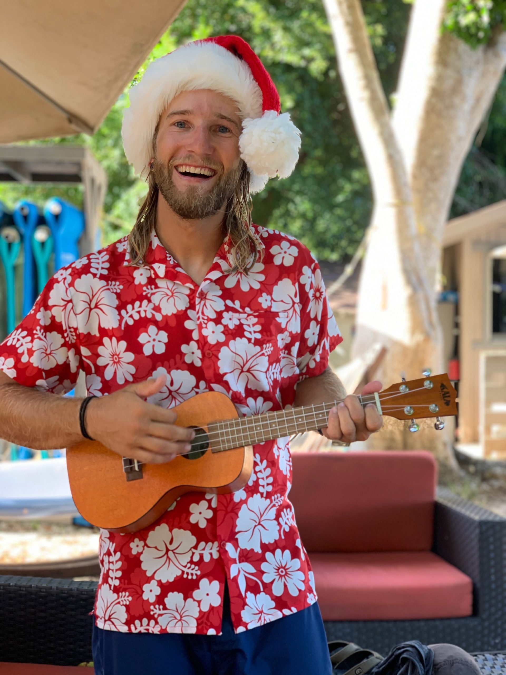 a person holding a guitar