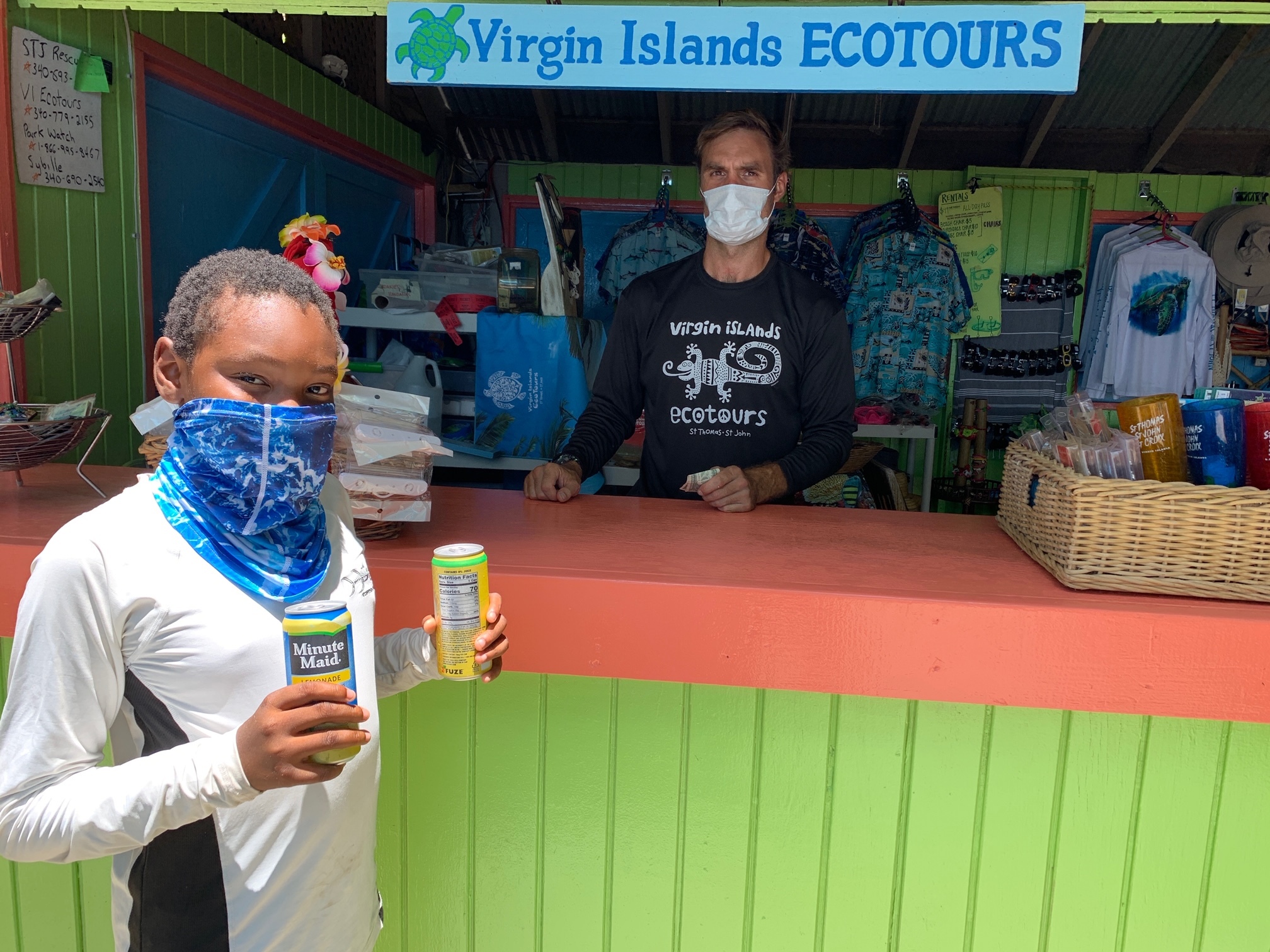 a man standing in front of a store