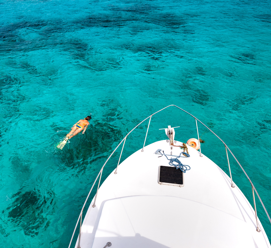 a boat that is floating in the water